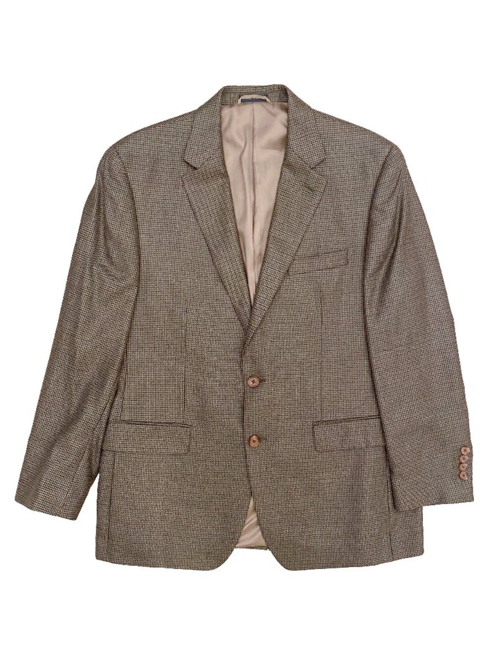 Ralph RALPH LAUREN Silk Wool Houndstooth Blazer Sport Coat 42R NWOT Mint